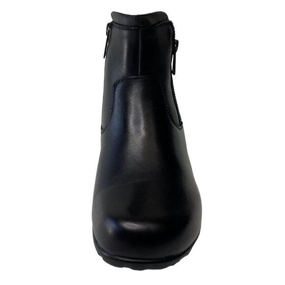 Propet Darley‎ Ankle Booties Shoe Women's 6.5 Black Leather Cushioned Comfort - Picture 3 of 12